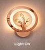 Copper Finish Novelty Wall Light Round Design Set of 1