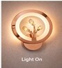 Copper Finish Novelty Wall Light Round Design Set of 2