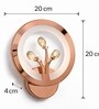 Copper Finish Novelty Wall Light Round Design Set of 2