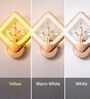 Copper Finish Novelty Wall Light Square Design Set of 1