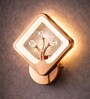 Copper Finish Novelty Wall Light Square Design Set of 1