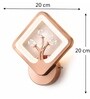 Copper Finish Novelty Wall Light Square Design Set of 1
