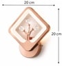 Copper Finish Novelty Wall Light Square Design Set of 2