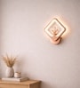 Copper Finish Novelty Wall Light Square Design Set of 2