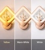 Copper Finish Novelty Wall Light Square Design Set of 2