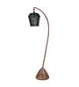 Black Metal Shade Club Floor Lamp With Metal Base