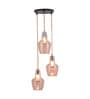 Jeny Copper Glass Cluster Hanging Light