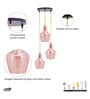 Jeny Copper Glass Cluster Hanging Light