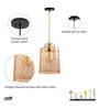Midwest Copper Glass Hanging Light