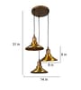 Vian Copper Iron Cluster Hanging Light