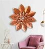 Copper Mallow Flower Copper Metal Wall Art