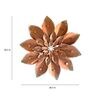 Copper Mallow Flower Copper Metal Wall Art