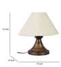 Copper Metal & Cotton Beige Colour Table Lamp
