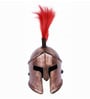Copper Metal Antique Spartan Helmet Military Decor Showpiece