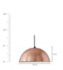 Messina Brown Metal Hanging Light