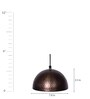 Arikara Copper Metal Hanging Light