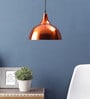 Copper Metal Single Hanging Light