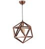 Inverted Copper Metal Hanging Light