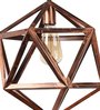 Inverted Copper Metal Hanging Light