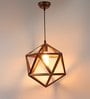 Inverted Copper Metal Hanging Light