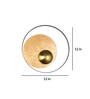 Lucea Copper Metal LED Wall Lights