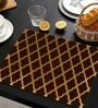 Copper Multicolor (12 X 18 ) MDF Wood 1Pc Table Placemats