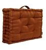 Copper Solid Polyester 20x20 Inches Floor Cushion