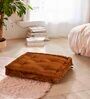 Copper Solid Polyester 20x20 Inches Floor Cushion