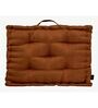 Copper Solid Polyester 20x20 Inches Floor Cushion