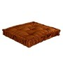 Copper Solid Polyester 20x20 Inches Floor Cushion