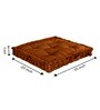 Copper Solid Polyester 20x20 Inches Floor Cushion