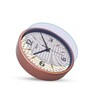 Copper Round 8 Inches Plastic Table Clock