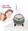 Copper Round 8 Inches Plastic Table Clock (Abstract)