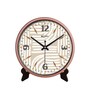 Copper Round 8 Inches Plastic Table Clock