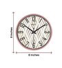 Copper Round 8 Inches Plastic Table Clock