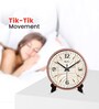 Copper Round 8 Inches Plastic Table Clock