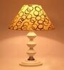 Copper Shade Table Lamp With Metal Base