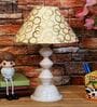 Copper & Gold Shade Table Lamp With Metal Base