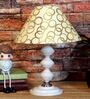 Copper Shade Table Lamp With Metal Base