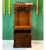 Copper Sheesham & MDF Wooden Temple in Home & Office