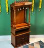 Copper Sheesham & MDF Wooden Temple in Home & Office
