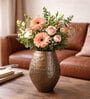 Copper Textured Hammered Flower Pot