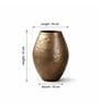 Copper Textured Hammered Flower Pot