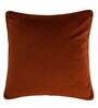 Copper Solid Velvet 20 x 20 Inches Cushion Cover