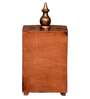 Copper Wood Wall Mounted Mandir Without Door