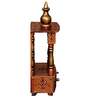 Copper Wood Wall Mounted Mandir Without Door