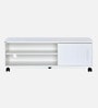 Cora TV Console In Frosty White Finish