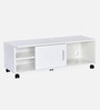 Cora TV Console In Frosty White Finish