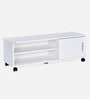 Cora TV Console In Frosty White Finish