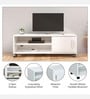 Cora TV Console In Frosty White Finish